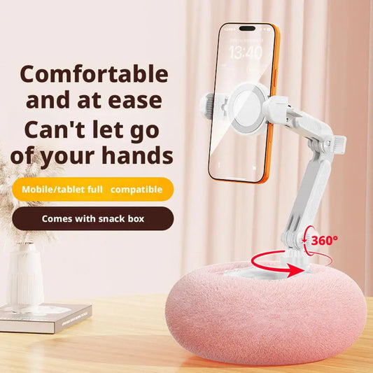 Plush Fleece Hands-Free Lounge Stand